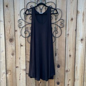 Basic black flowy dress